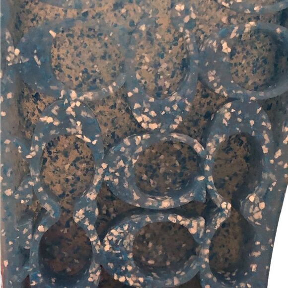 Coach Uylssa Jelly Pool Slide Sandals Cool Speckled Blue Size 6 - Picture 4 of 7